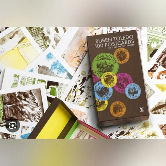 Authentic Louis Vuitton/Ruben Toledo “Strasbourg” Framed Postcard - Picture 5 of 5